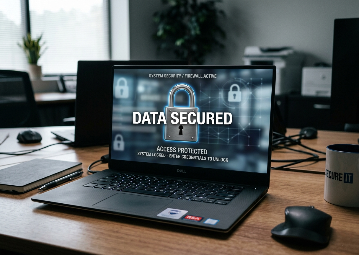 Secure software installation on a laptop